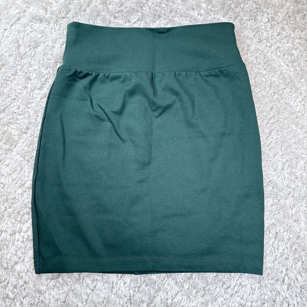 TEN by Babaton Mini Skirt Women's 2 Green Bodycon High Waist Career Night Out